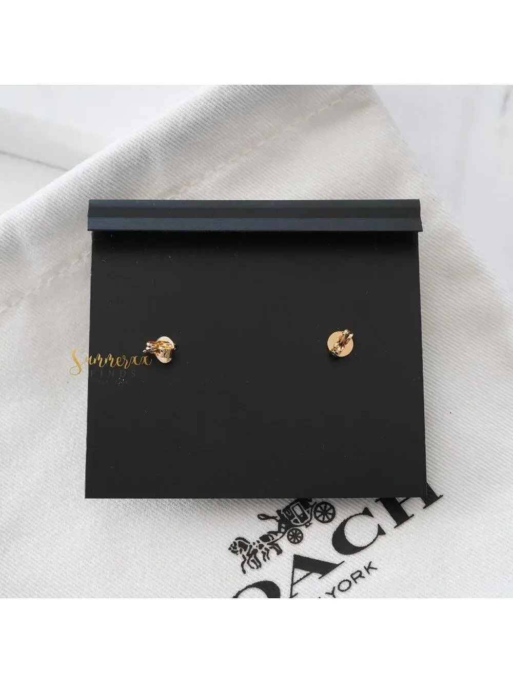 Coach Cherry Bow Mismatched Earrings - Picture 3 of 4
